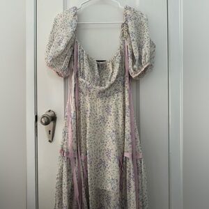 Floral Puff Sleeve Dress
